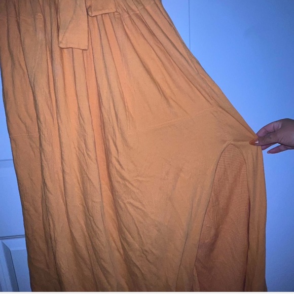 FREE PEOPLE beach yellow/orange maxi dress - Picture 3 of 4